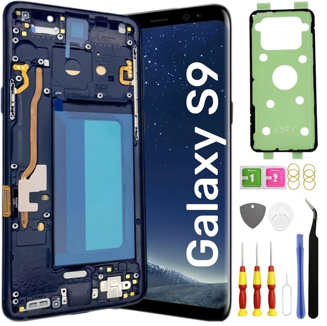 Main image of TFT Galaxy S9 Screen Replacement for Galaxy S9 LCD Screen Touch Digitizer Display Pantalla with Frame Tool kit 5.8 inch SM-G960U G960F Black