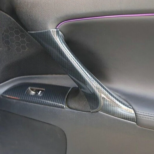 Alt view image 6 of 7 - 4Pcs Car Interior Door Armrest Panel Trim for Lexus is F 250 350 2006-2013
