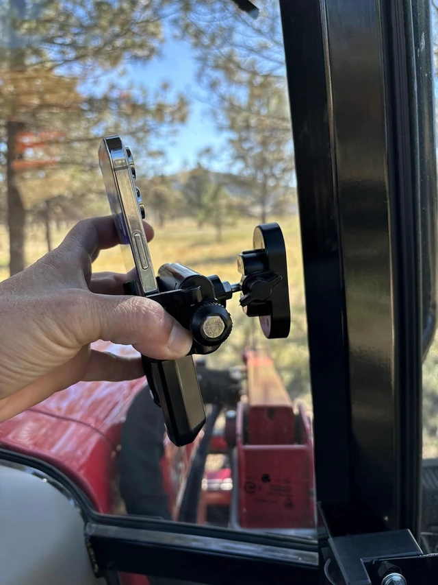 Alt view image 3 of 7 - Magnetic Phone Mount for Tractors/Heavy Equipment