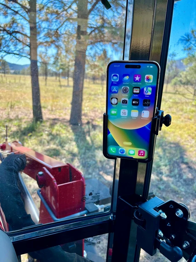 Alt view image 5 of 7 - Magnetic Phone Mount for Tractors/Heavy Equipment