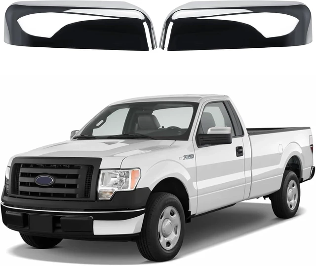 Main image of Chrome Top Half Mirror Covers Caps Replace for 2009-2014 Ford F150
