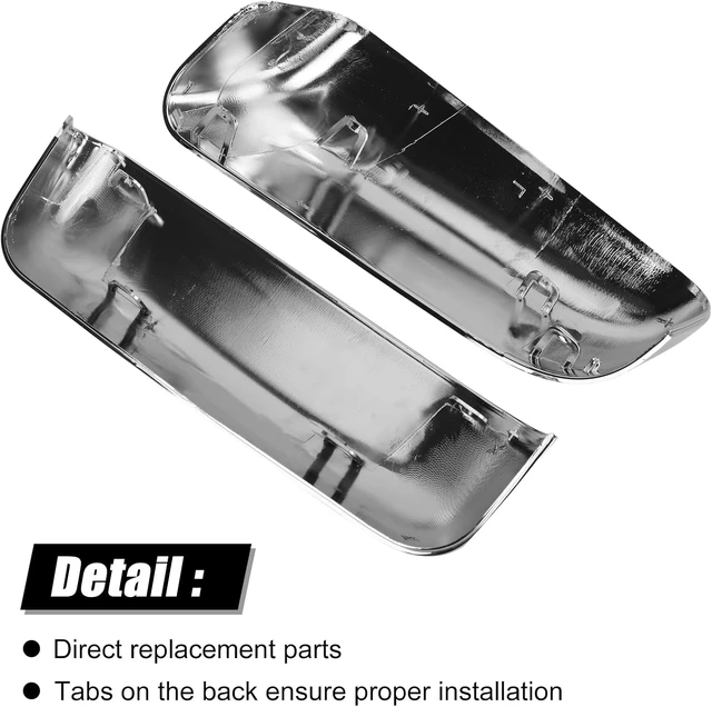 Alt view image 2 of 7 - Chrome Top Half Mirror Covers Caps Replace for 2009-2014 Ford F150