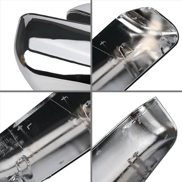 Alt view image 3 of 7 - Chrome Top Half Mirror Covers Caps Replace for 2009-2014 Ford F150