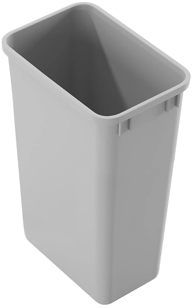 Main image of Dowell 50QT Wastebasket Trash Container, 13Gal, Plastic, Stackable, for Kitchen/Bathroom/Office,Tall Trash Can 22-3/8"H (Grey 4000 50 04)