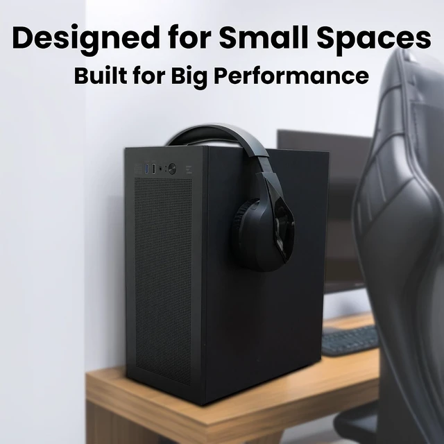 Alt view image 4 of 7 - CUBIX M-ATX Micro-ATX Compact Desktop PC Case with 80mm Fan