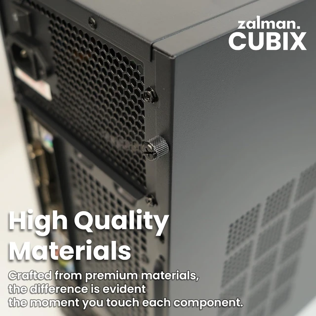 Alt view image 5 of 7 - CUBIX M-ATX Micro-ATX Compact Desktop PC Case with 80mm Fan