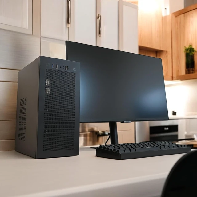 Alt view image 7 of 7 - CUBIX M-ATX Micro-ATX Compact Desktop PC Case with 80mm Fan