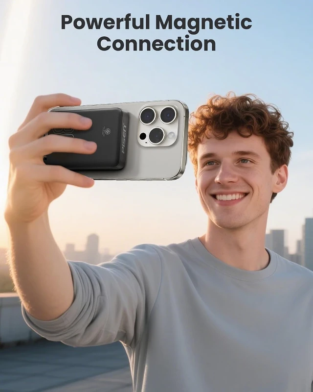 Alt view image 7 of 7 - 3C Wireless Power Bank - 10000mAh Qi2 Wireless Portable Charger 30W 3C Certified Qi2 Power Bank with Stand Airplane Safe Magnetic CCC Travel Portable Charger for iPhone 17/16/15/14/13/12 Series