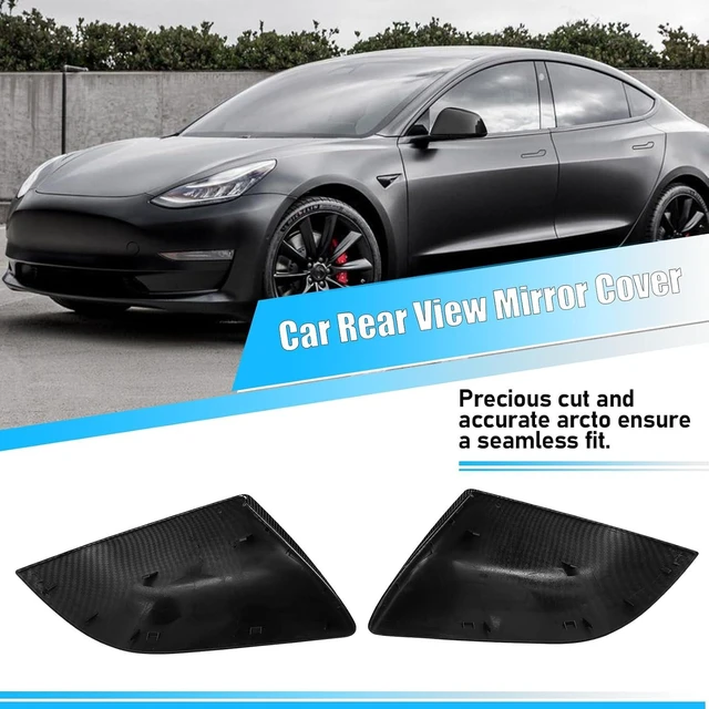 Alt view image 5 of 7 - for Tesla Model 3 Mirror Cover Caps Replacement 2017-2025 Left+Right