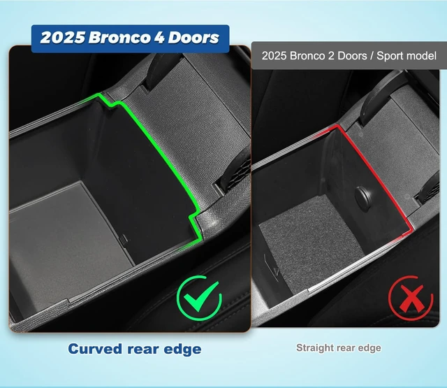 Alt view image 3 of 6 - 3 PCS Trunk Organizers for 2025 2026 Ford Bronco 4 Doors