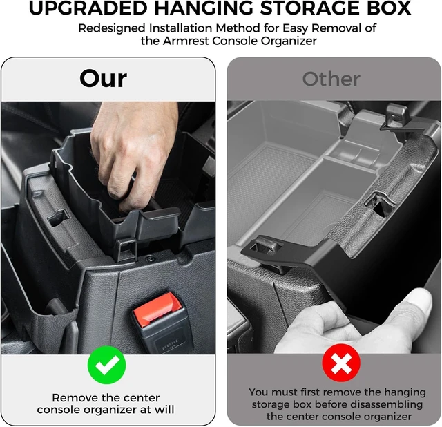 Alt view image 4 of 7 - Center Console Organizer for Jeep Wrangler & Gladiator 2018-2026