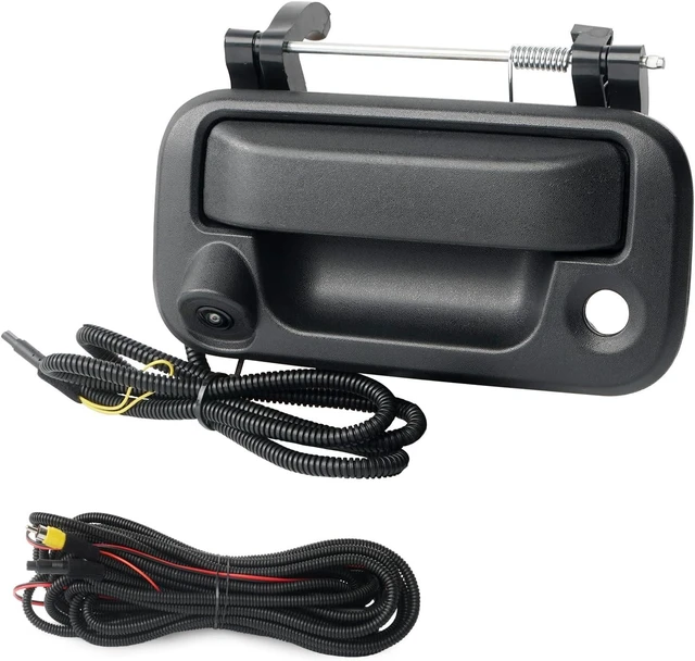 Main image of Tailgate Handle Backup Camera Compatible with 2004-2014 Ford F150,2008-2016 Ford F250 F350 F450 F550 Super Duty Explorer Lobo, Rear View Reverse Camera RCA Connector Replaces# 8L3Z 9943400-AC