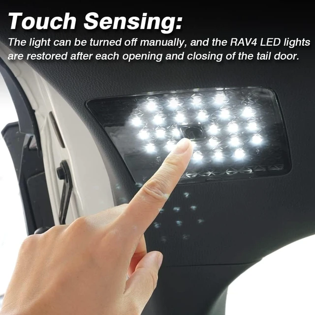 Alt view image 3 of 5 - LED Lights for Toyota RAV4 2022-2024 2025 Accessories Cargo Lamps Decorative Atmosphere Lamp Trunk Ceiling Lighting 2 PCS