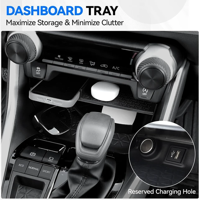 Alt view image 7 of 7 - Center Console Organizer for 2019-2025 Toyota RAV4 Accessories