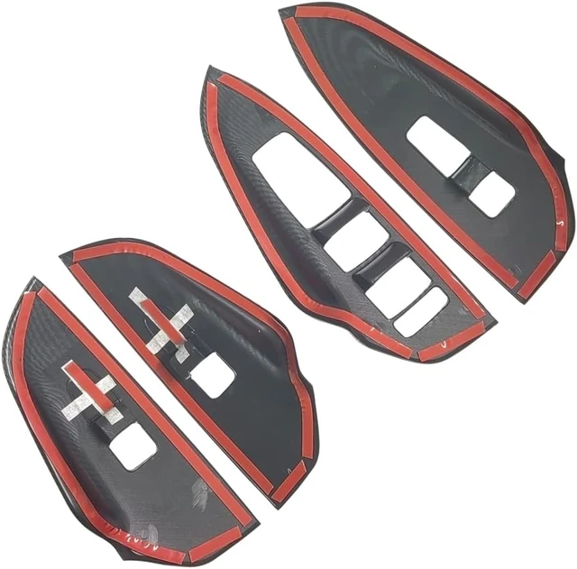 Alt view image 6 of 7 - Interior Door Window Switch Panel Cover Door Lock Control Button Trim for Kia K5 Accessories 2020 2021 2022 2023 2024 2025 North American Version