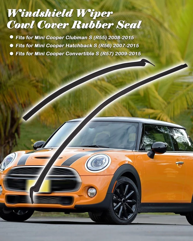 Alt view image 2 of 6 - Windshield Wiper Cowl Cover Trim Fit for Mini Cooper R55 R56 R57 2008-2015