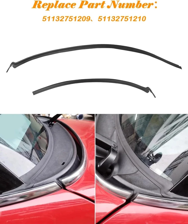 Alt view image 5 of 6 - Windshield Wiper Cowl Cover Trim Fit for Mini Cooper R55 R56 R57 2008-2015