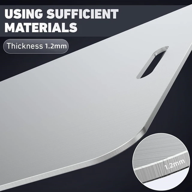 Alt view image 3 of 7 - Stainless Steel Cutting Board Set of 3,Non Toxic Cutting Boards for Kitchen