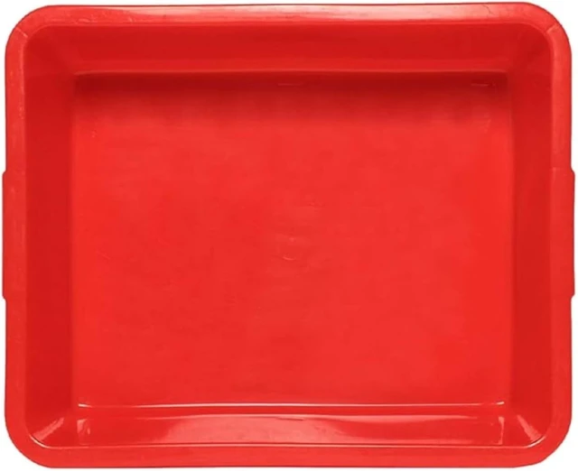Alt view image 3 of 5 - - 19-1/2" x 15-1/2" x 5-3/8" Utility Kitchen Bus Box/Tub/Bin with Outer lips- Heavy Duty Plastic Restaurant Tub/Dish Washing Basin Tub for Kitchen Home Restaurants