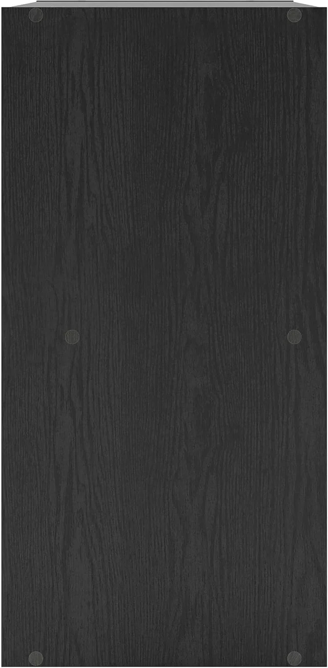 Alt view image 5 of 7 - Apexa 4-Cube Storage Organizer Shelves, Stackable Wood Bookcase Fits Cubby Bins for Organization, Dorm Teen Room Decor & Home Office, Black