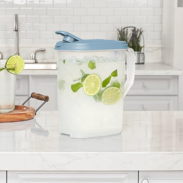 Alt view image 5 of 7 - Hinged Pitcher with Handle for Home and Kitchen, 1 Gallon, 6-Pack