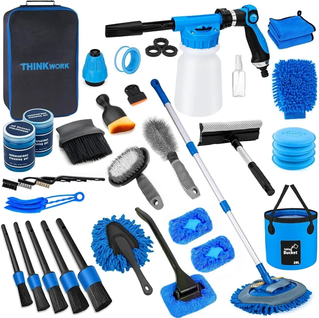 Main image of Car Wash Kit with Foam Gun, Complete Car Detailing Kit 40 PCS