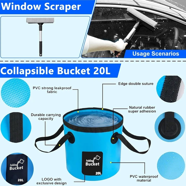 Alt view image 5 of 7 - Car Wash Kit with Foam Gun, Complete Car Detailing Kit 40 PCS