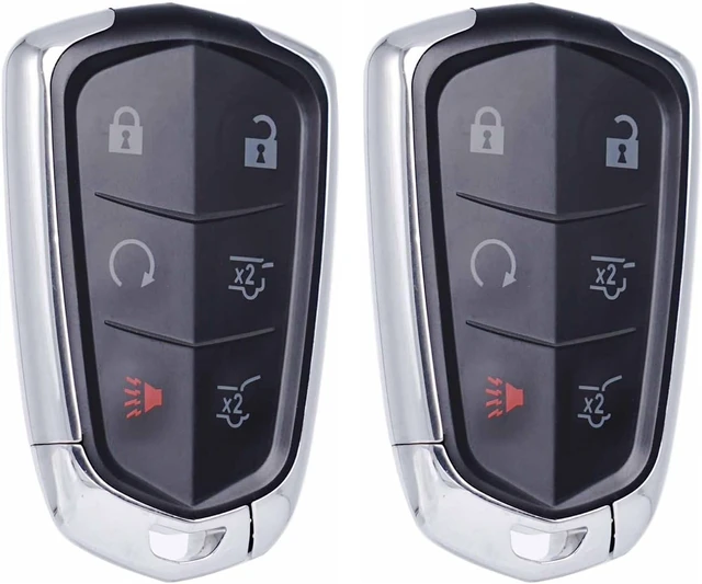 Main image of Key Fob Replacement Fits for Cadillac Escalade 2015 2016 2017 2018 2019 2020 Escalade ESV 2015-2020 Push Start Button Proximity Smart Keyless Entry Remote Control HYQ2AB 315 Mhz Set of 2
