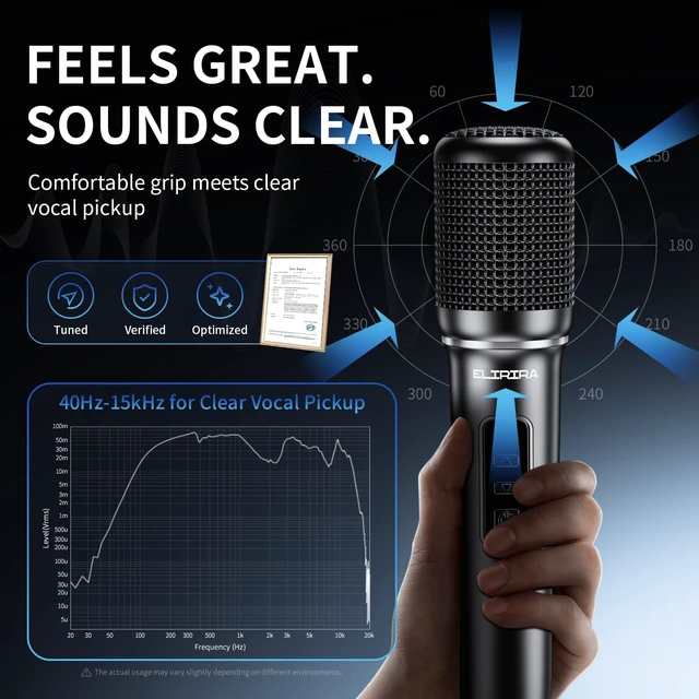 Alt view image 6 of 7 - Dual Handheld Wireless Rechargeable RGB Lights Microphone System