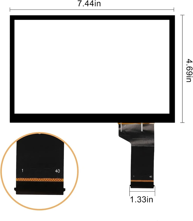 Alt view image 2 of 7 - 6.5" Touch Screen for 2016 2017 2018 2019 VW Jetta Passat Tiguan