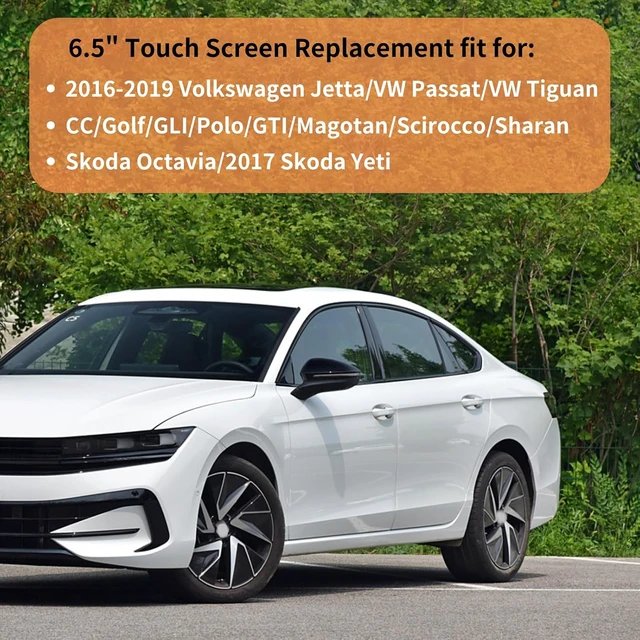 Alt view image 4 of 7 - 6.5" Touch Screen for 2016 2017 2018 2019 VW Jetta Passat Tiguan