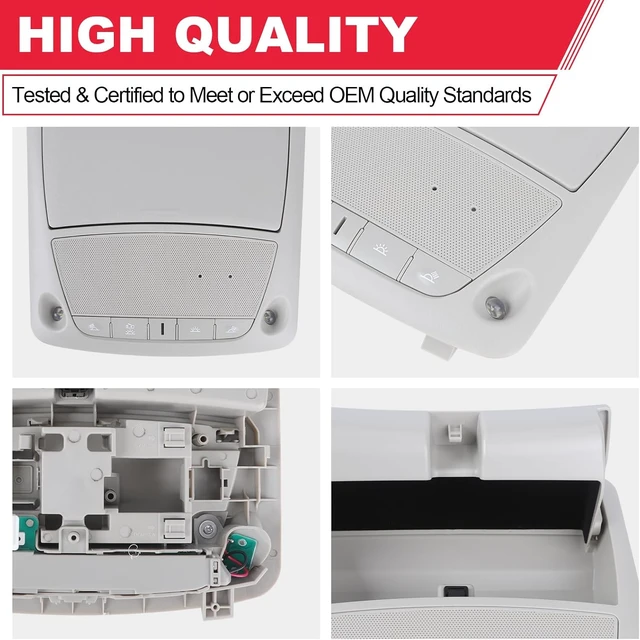 Alt view image 5 of 7 - Car Interior Overhead Console Map Reading Light Lamp Replaces 26430-C990D