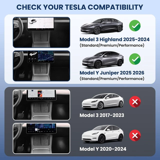 Alt view image 2 of 7 - Under Screen Storage for Model 3/Y (Highland/Juniper)-Black
