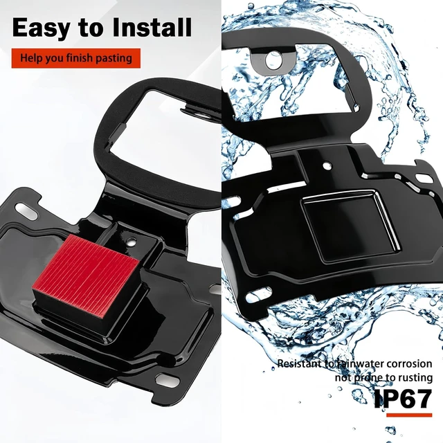 Alt view image 5 of 6 - License Plate Relocation Bracket Fits for Harley Davidson Touring Model
