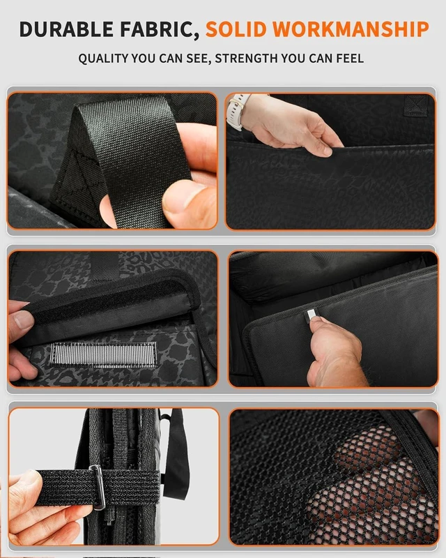 Alt view image 6 of 7 - Sturdy Car Trunk Organizer - Firm Inner Panels, Foldable Storage
