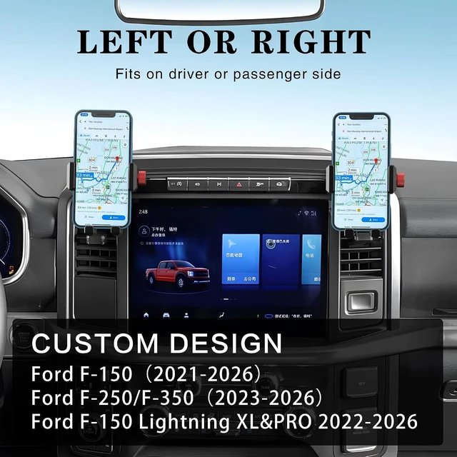 Alt view image 2 of 6 - Aluminum Vent Phone Mount Compatible with Ford F150 (2021-2026)