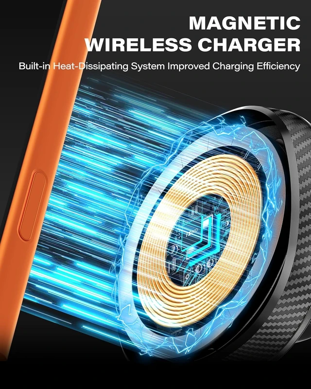 Alt view image 6 of 7 - for Magsafe Car Mount Charger, 15W Fast Charging for Windshield