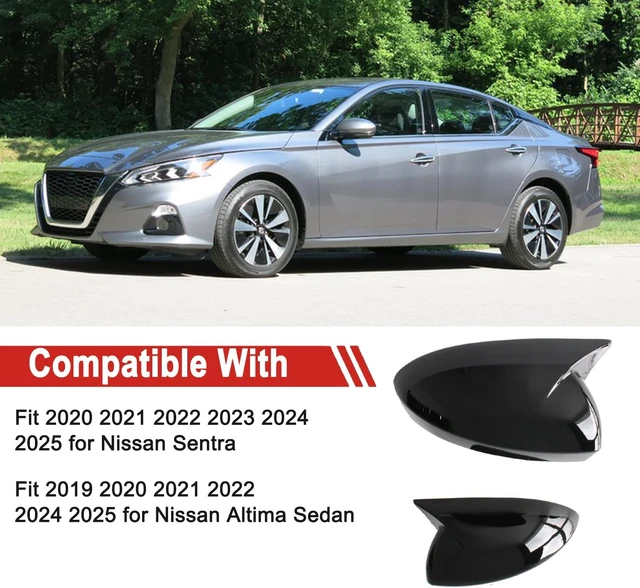 Alt view image 2 of 7 - for Altima Sedan Sentra 2Pcs Rear View Side Mirror Covers Caps