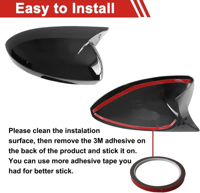 Alt view image 3 of 7 - for Altima Sedan Sentra 2Pcs Rear View Side Mirror Covers Caps