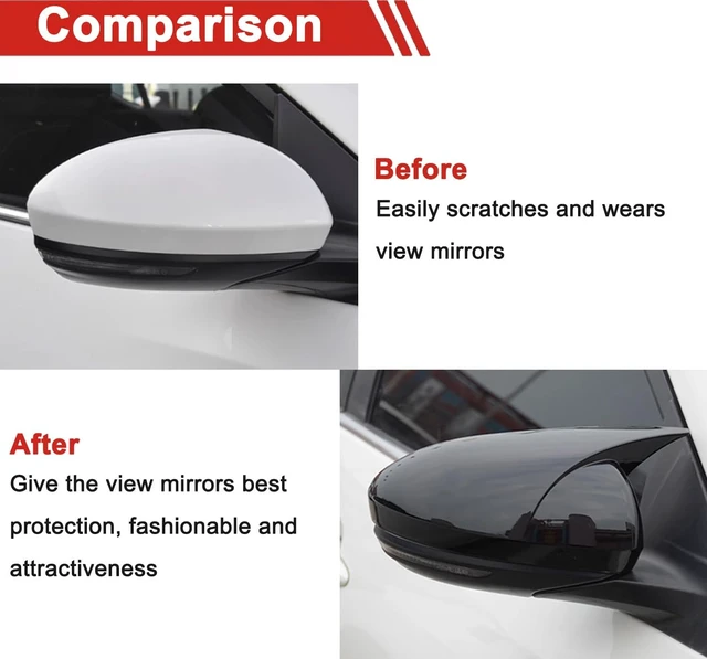 Alt view image 4 of 7 - for Altima Sedan Sentra 2Pcs Rear View Side Mirror Covers Caps