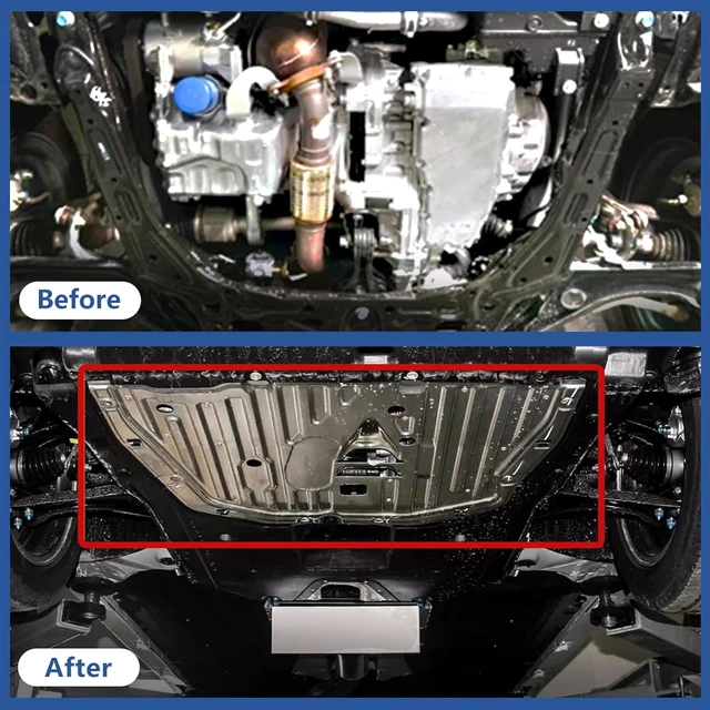 Alt view image 5 of 6 - Engine Splash Shield for Honda Civic 2016-2021, Aluminum Alloy Front Guard