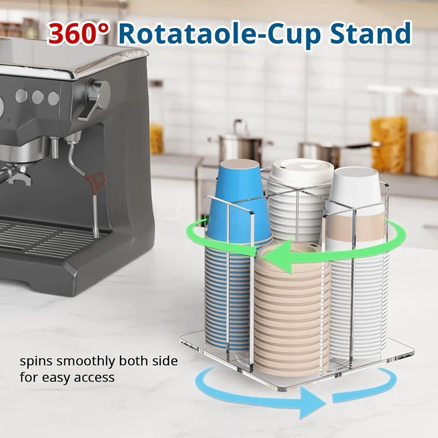 Alt view image 2 of 7 - Cup and Lid Holder, 4 Compartment, Square