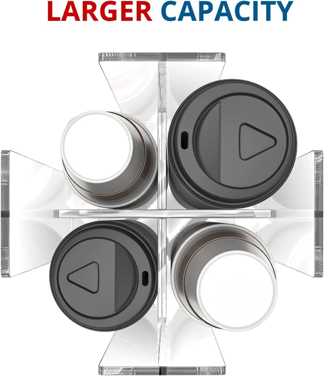 Alt view image 4 of 7 - Cup and Lid Holder, 4 Compartment, Square