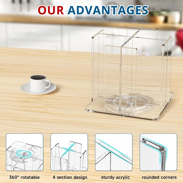 Alt view image 6 of 7 - Cup and Lid Holder, 4 Compartment, Square