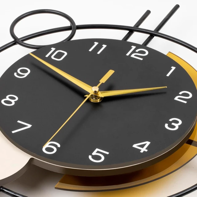 Alt view image 6 of 7 - Wall Clock for Living Room Decor Modern Clock Pendulum Silent