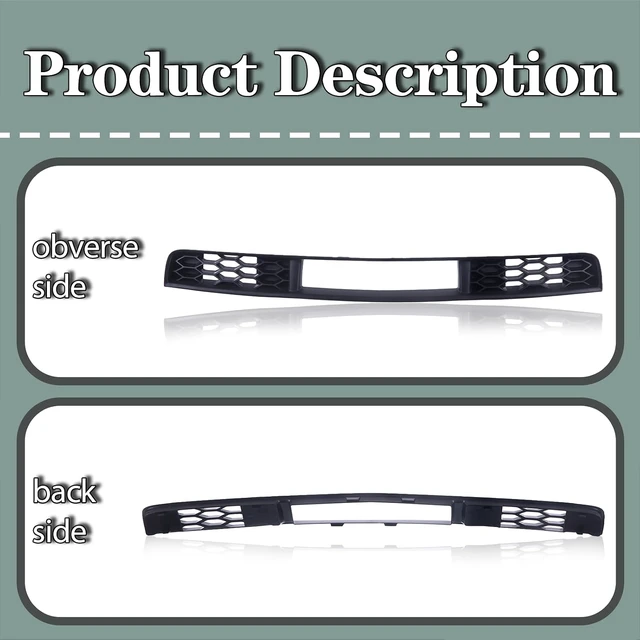 Alt view image 3 of 7 - Front Lower Bumper Grille Grill for 2005-2009 Ford Mustang Replacement