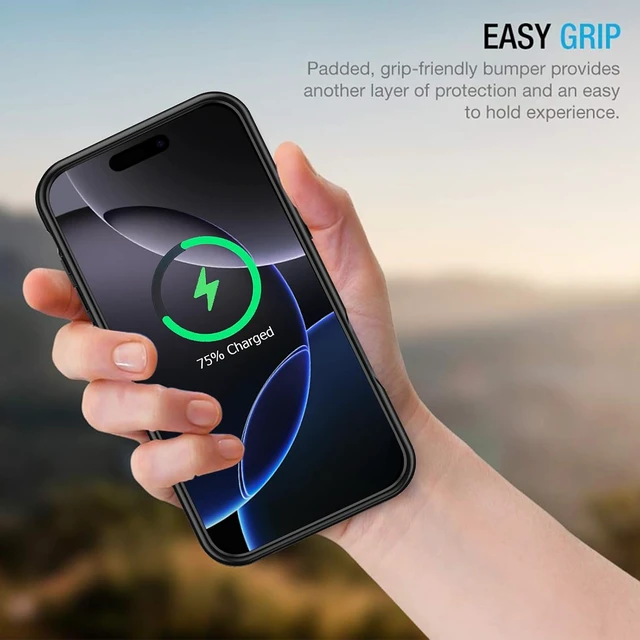 Alt view image 7 of 7 - Battery Case for iPhone 16 Pro, 10000mAh Portable Protective Wireless Charging Case Support Carplay Compatible with iPhone 16 Pro (6.3 inch) Rechargeable Extended Battery Charger Case (Black)