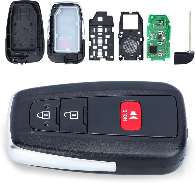 Alt view image 7 of 7 - Keyless Entry Remote Smart Key Fob Replacement 8A Chip for Toyota Prius 2016 2017 2018 2019 2020 2021 Board ID:231451-0351G P/N:89904-47530 FCC ID:HYQ14FBC