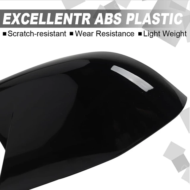 Alt view image 4 of 7 - for Hyundai Elantra 2021 2022 2023 2024 2025 2026 2PCS Car Side Rear View Mirror Guard Cover Caps Trims (Piano Black)
