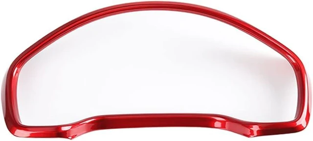 Alt view image 2 of 6 - Red Automotive Dashboard Instrument Panel Dial Cover Frame ABS Inner Decorative Moulding Trim Accessories for Honda CRV 2017 2018 2019 2020 2021 2022